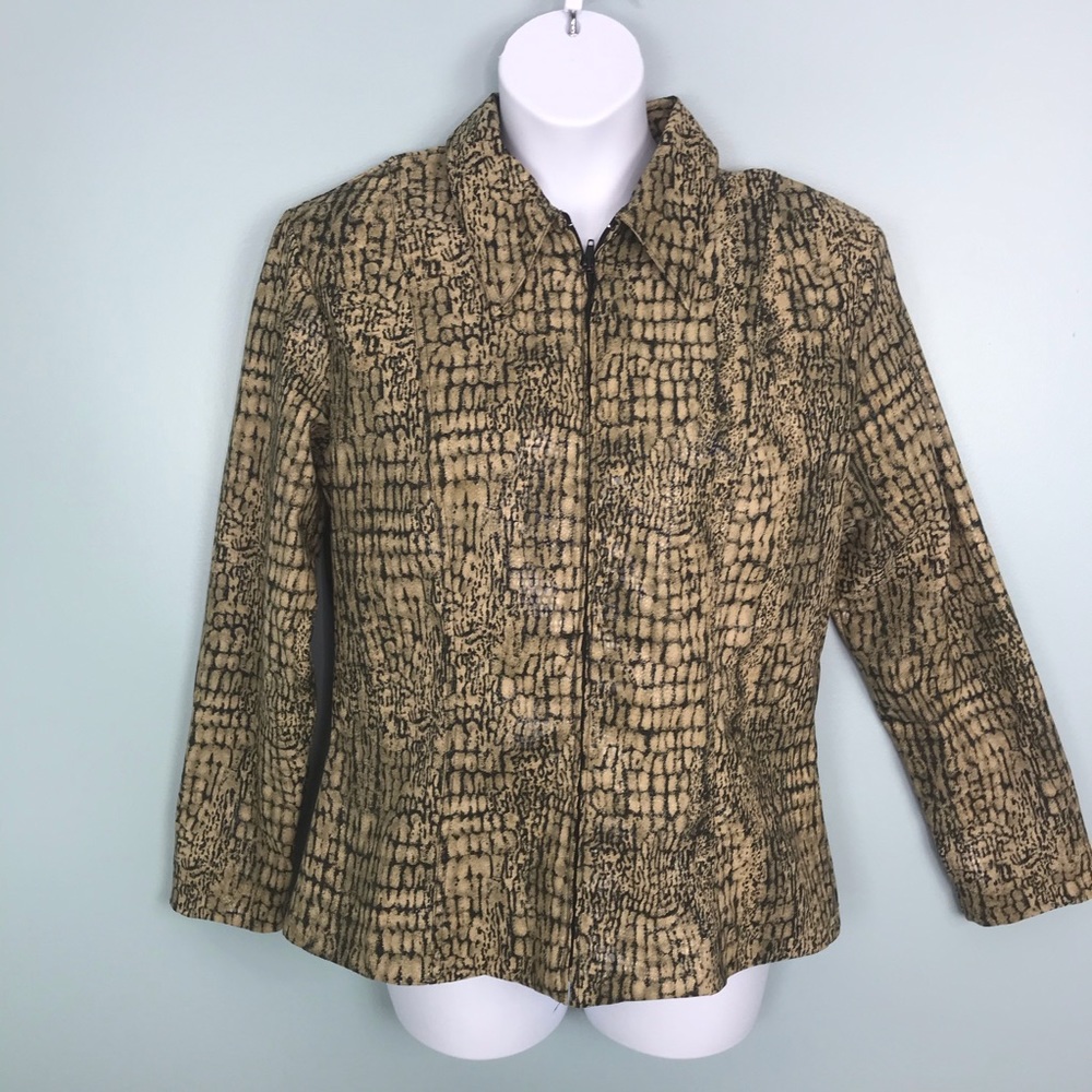 Mesmerize Faux Snakeskin Jacket